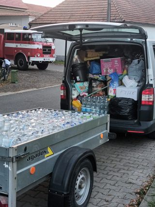 Sbírka pro povodní postiženou oblast odvezena