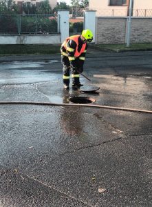 Čištění křižovatky