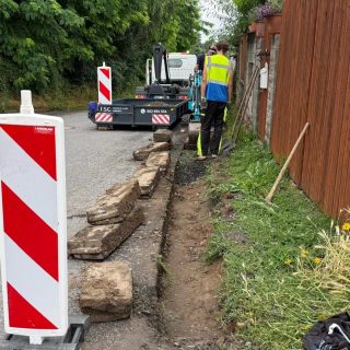 Začala poslední etapa budování chodníků v Cerhýnkách