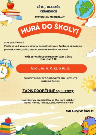 Předškoláci nahlédnou do školy